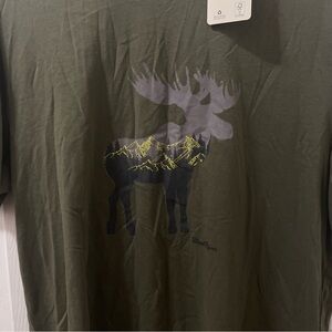 Wind River Men's Olive Graphic Moose T-Shirt